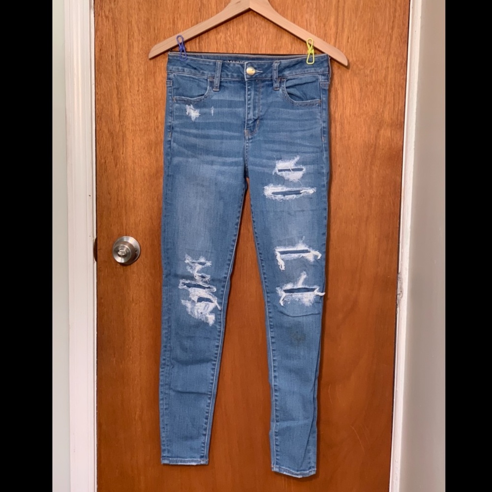 American Eagle Ripped Skinny Jeans